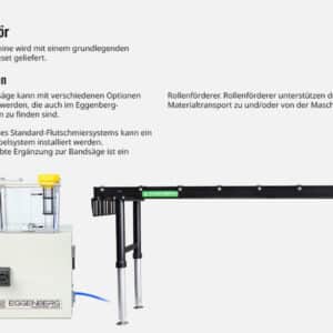 Eggenberg EBS3770-A Hydraulische Halbautomatische Bandsägemaschine 355mm 400V – Bild 20