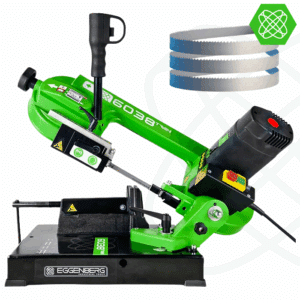 Eggenberg 6038TWIN Tragbare Metallbandsäge – 105 mm 850W + 3x Gratis Bandsägeblätter