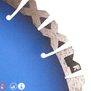 DiStar 1A1RSS Diamanttrennscheibe Nass XXL 350mm 25.4mm - Höchste Segmente im Markt