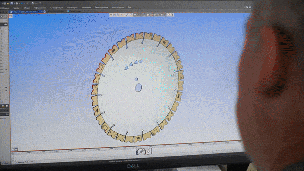 DiStar 1A1RSS Diamanttrennscheibe Nass XXL 350mm 20mm GIF2