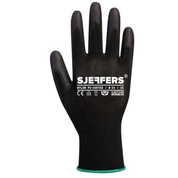 Sjeffers Nylon PU-beschichtete Arbeitshandschuhe Schwarz | SJEFFERS Sjeffers Nylon PU-beschichtete Arbeitshandschuhe Schwarz | SJEFFERS