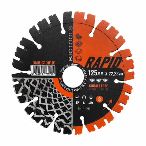 BJC Rapid PRO Diamanttrennscheibe trocken 125mm 22.23mm BJC Rapid PRO Diamanttrennscheibe trocken 125mm 22.23mm