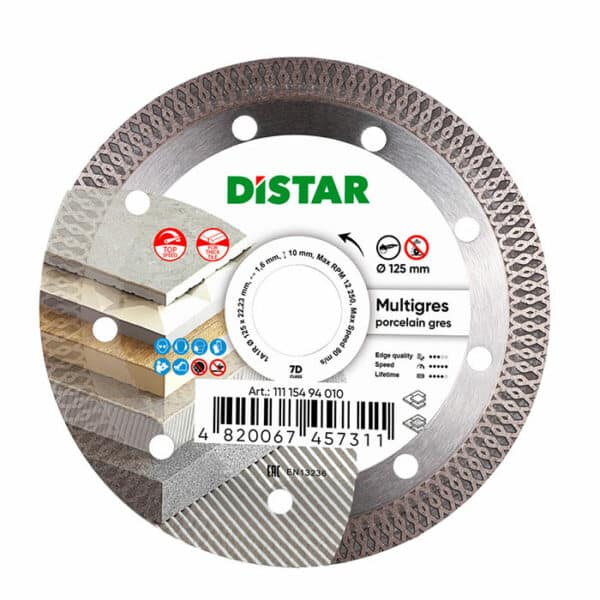 DiStar Diamantscheibe 1A1R Multigres – 125×22,23 mm DiStar Diamantscheibe 1A1R Multigres – 125×22,23 mm