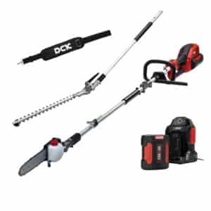 DCK 58V Akku Kombimotor Set - Hochentaster & Teleskop-Heckenschere mit 1x5.0Ah Akku | KDPH581+KDST211+KDCS101