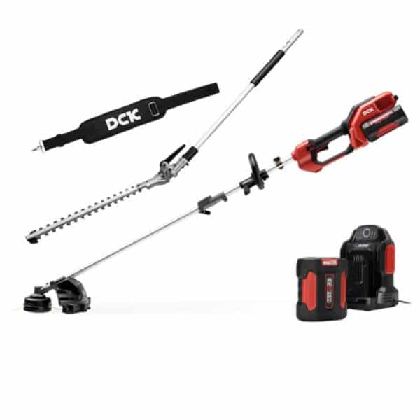 DCK 58V Akku Kombimotor Set - Freischneider & Heckenschere am Stock mit 1x5.0Ah Akku DCK 58V Akku Kombimotor Set - Freischneider & Heckenschere am Stock mit 1x5.0Ah Akku