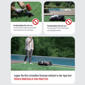 DCK TERRAINA S KI-Mähroboter – 2000 m² – 3D LiDAR SLAM – Kabellose Begrenzung – Bild 7