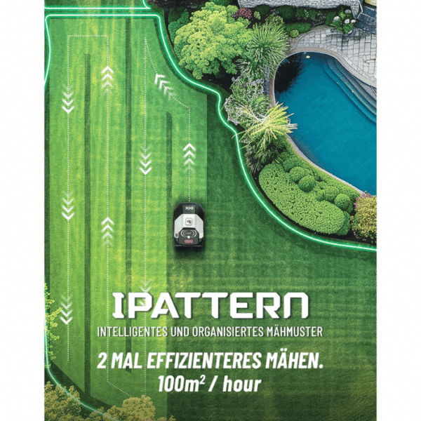 I Pattern für DCK KDRM107 Mähroboter mit Begrenzungskabel