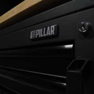 Pillar Werkstatteinrichtung Modular – Edelstahl-Arbeitsplatte – Tiefe 61,5 cm – Midnight Black Design – Bild 5