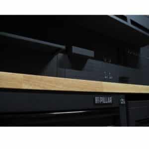 Pillar Werkstatteinrichtung Modular – Edelstahl-Arbeitsplatte – Tiefe 61,5 cm – Midnight Black Design – Bild 9