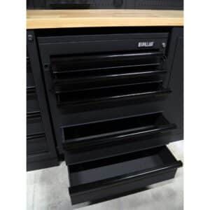 Pillar Werkstatteinrichtung Modular – Edelstahl-Arbeitsplatte – Tiefe 61,5 cm – Midnight Black Design – Bild 8