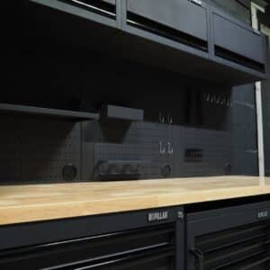 Pillar Werkstatteinrichtung Modular – Edelstahl-Arbeitsplatte – Tiefe 61,5 cm – Midnight Black Design – Bild 3