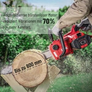 DCK Tools 58V Schnittpaket PRO – Akku-Kettensäge + Heckenschere mit zusätzlichem 5.0Ah Akku – Bild 5