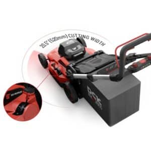 DCK Tools 58V Rasen & Hecke Kombi – Akku-Rasenmäher + Heckenschere mit zusätzlichem 5.0Ah Akku – Bild 8