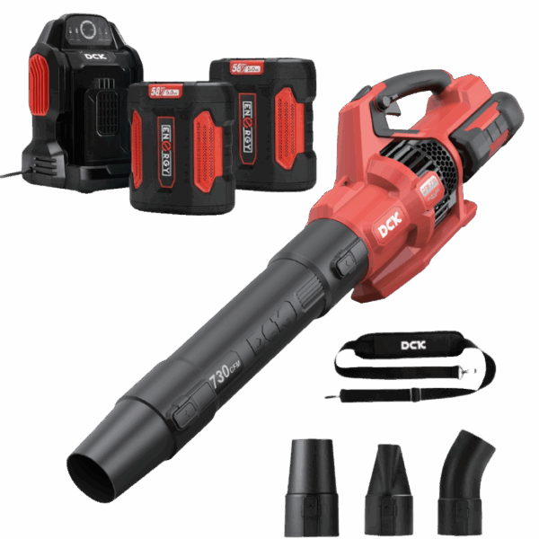 DCK Tools 58V Laubpflege-Set – Akku-Laubbläser mit zusätzlichem 5.0Ah Akku DCK Tools 58V Laubpflege-Set – Akku-Laubbläser mit zusätzlichem 5.0Ah Akku