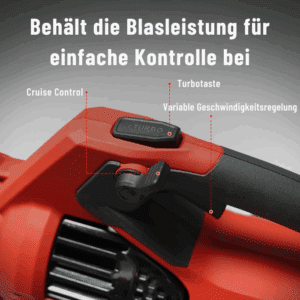 DCK Tools 58V Laubpflege-Set – Akku-Laubbläser mit zusätzlichem 5.0Ah Akku – Bild 5