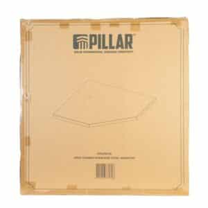 Pillar Edelstahl-Eck-Arbeitsplatte 860x860 mm - Tiefe Arbeitsplatte 38 mm – Bild 4