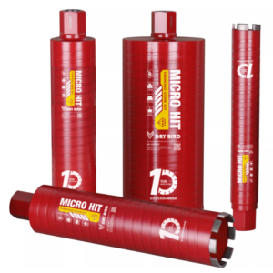 BYCON Dry Bird Diamantbohrkrone Trocken - 1 1/4" UNC x 300 mm - Micro-Percussion - Ø32-202 mm